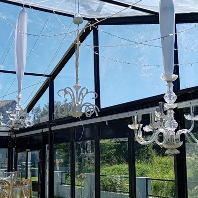 Upscale Transparent Glass Walls Large Party Tent Marquee Wedding Event Tents