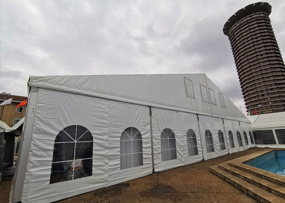 White 60m Elegant Clear Roof Wedding Event Tents