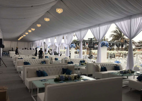 Elegant White PVC 30x60m Clear Span Tent For Wedding