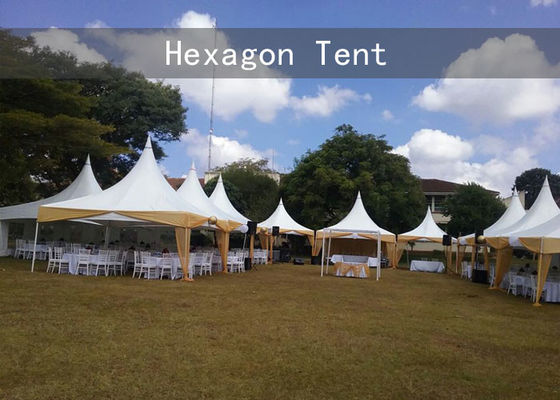 Waterproof PVC Transparent 12m Hexagon Pagoda Party Tent