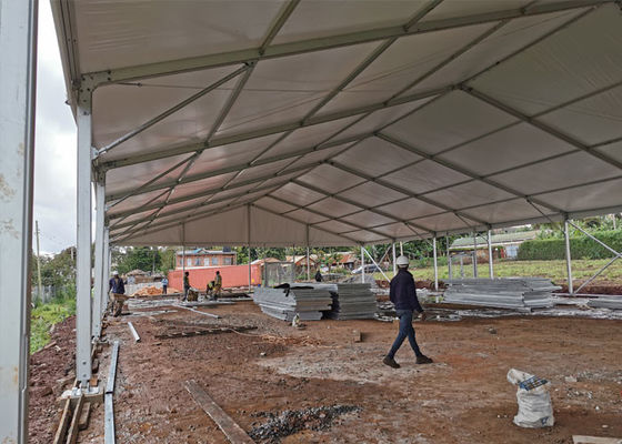 Solid Wall 40x60m Church Outdoor Tent With Sliding Glass