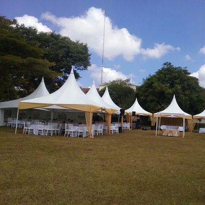 Sieco Hexagon Wedding Marquee Tents PVC Fabric 100 People For Events Parties
