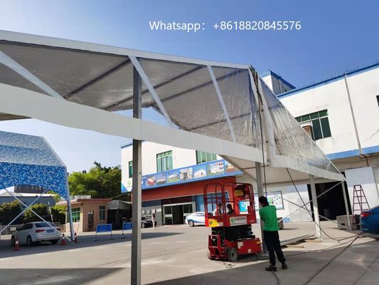 Marquee Transparent Clear Roof Wedding Tent 10m Height Aluminum 6061 / T6