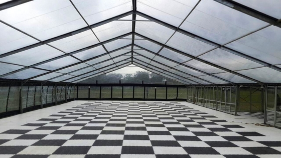 Transparent Roof Luxury Wedding Tent Aluminum Frame With 850g/M2 Roof PVC