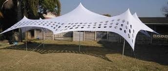 Commercial Party 5mx10m Waterproof Stretch Tent PVDF Coating For Wedding Event