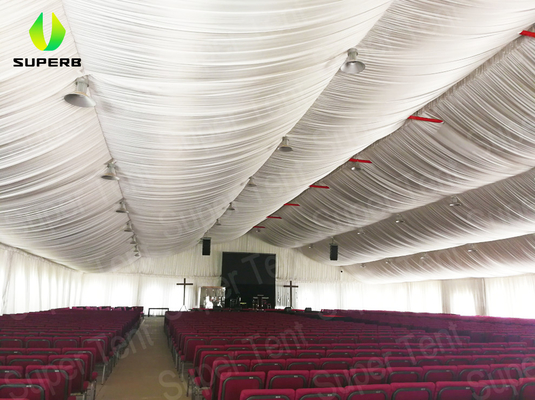 1500 People 20x40m Church Revival Tents 1000 Sqm For Meetings Party 3m To 60m