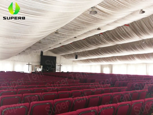 1500 People 20x40m Church Revival Tents 1000 Sqm For Meetings Party 3m To 60m