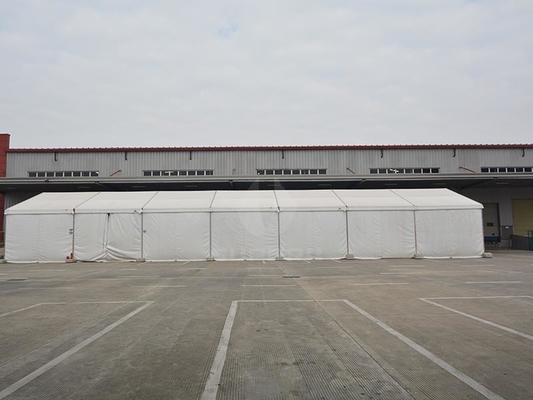 Double PVC Aluminum Warehouse Storage Tent Anti UV 102km/H Wind Load