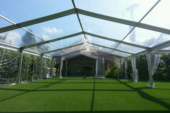 400 People Outdoor Transparent Wedding Marquee Tent Waterproof PVC Fabric