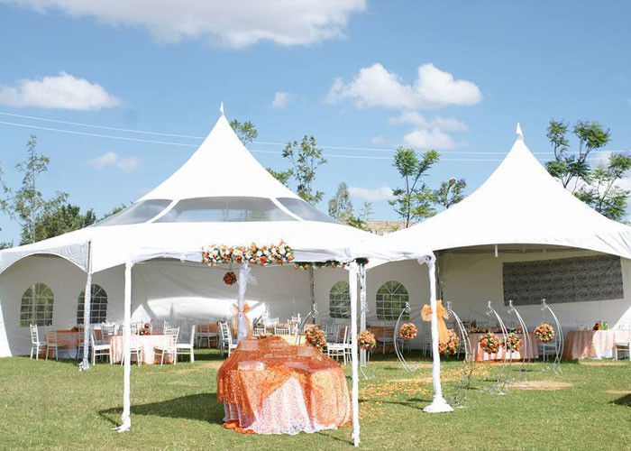 Transparent Wedding 8m Pagoda Party Tent For Dining Reception
