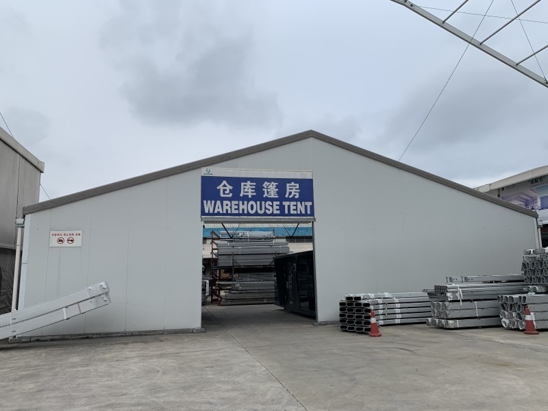 Strong Enough 40m Warehouse Storage Tent Aluminum 6061 / T6 With Roller Shutter Door