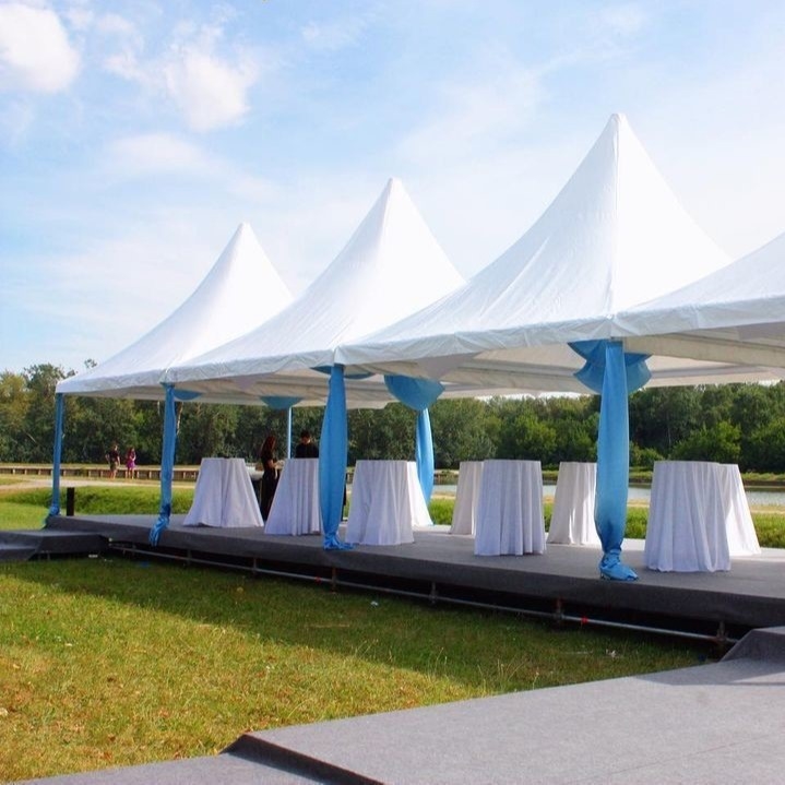 Aluminum Frame Waterproof Outdoor Pagoda Tent 12m Dia For Wedding Party Event